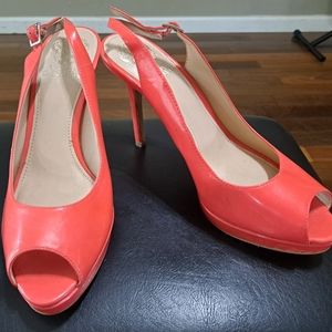 Women's Vince Camuto Cavi Peep-Toe Slingback Heels Size 8